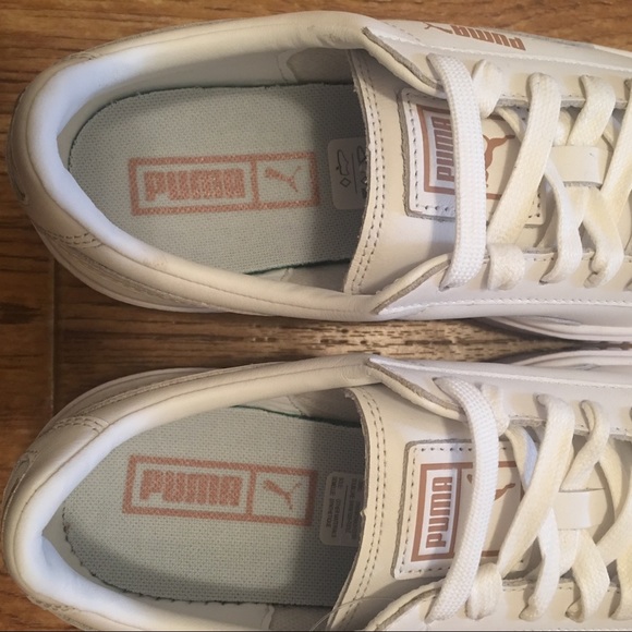 PUMA Basket Platform Rose Gold Toe Women’s Shoes - Picture 6 of 6